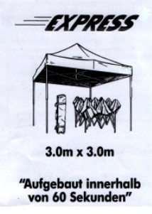 Express-Profi Pavillon von 2,0 x 2,0m bis 3,0 x 6,0  SOFORT lieferbar ! fr den gewerblichen Einsatz