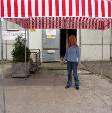 Express-Profi Pavillon - Faltzelt Fertig Aufgebaut - Kleine Pavillons von 1 Person Aufbau möglich  - grössere Modelle von 2 Personen 